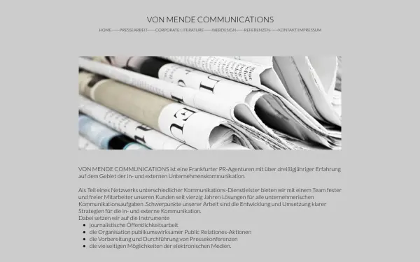 von-mende-communications.de
