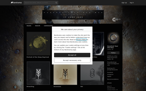 hundredyearoldman.bandcamp.com