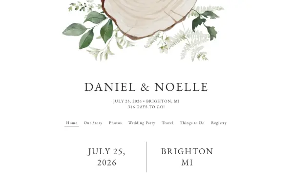 www.danielandnoellewedding.com