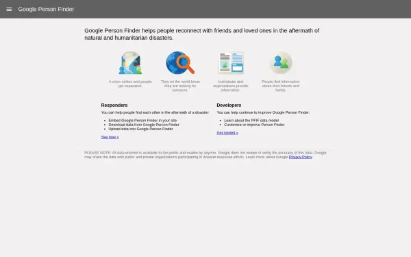 personfinder.google.org