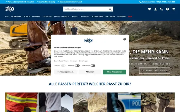 www.haix.de