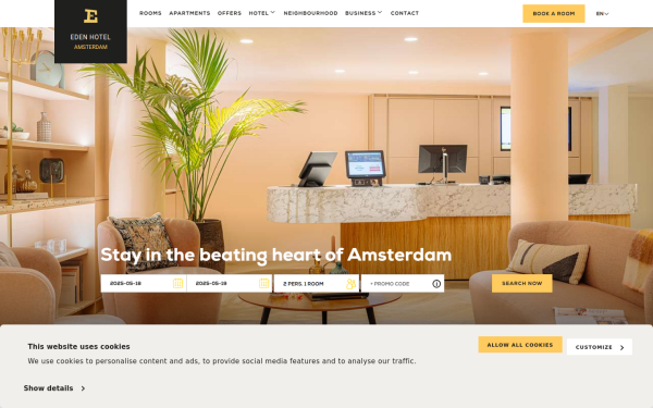 www.edenhotelamsterdam.com