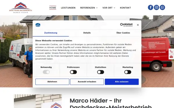 www.haeder-dach.de