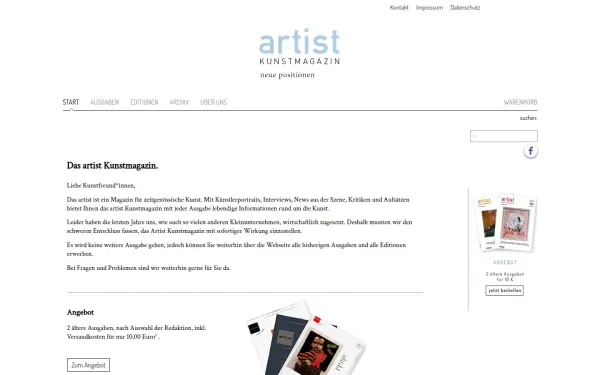 www.artist-kunstmagazin.de