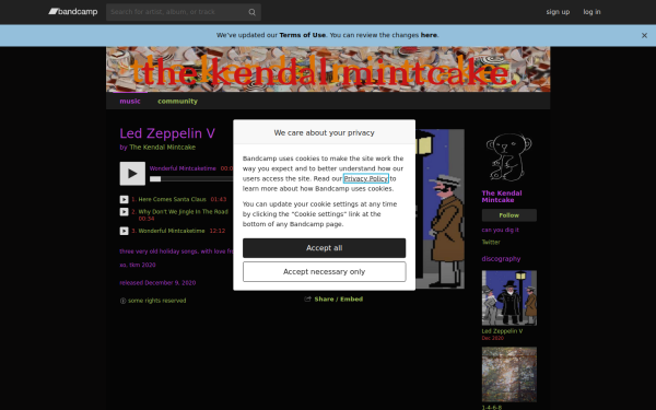 thekendalmintcake.bandcamp.com