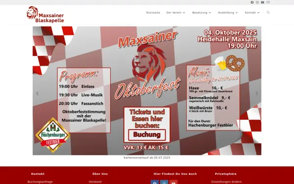 maxsainer-blaskapelle.de