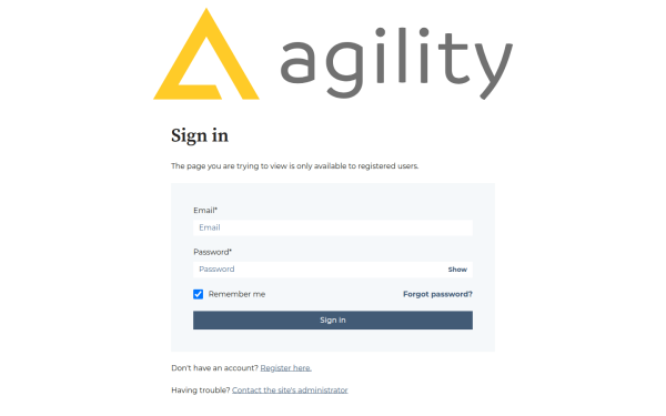 support.agilitycms.com