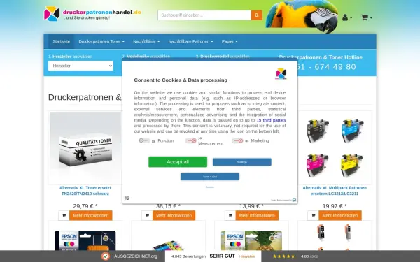 www.druckerpatronenhandel.de