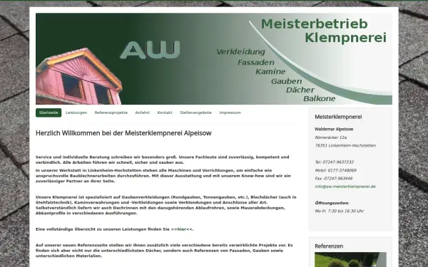 www.aw-meisterklempnerei.de