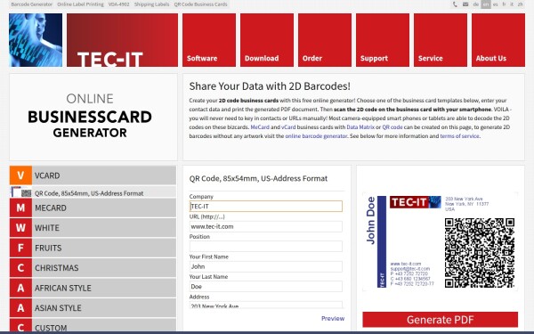 businesscards.tec-it.com