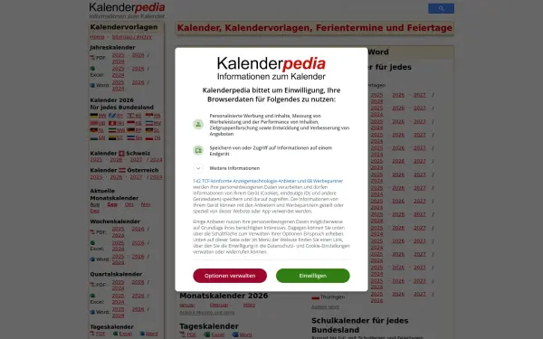 www.kalenderpedia.de