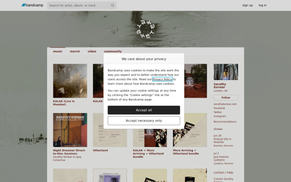sarathykorwar.bandcamp.com