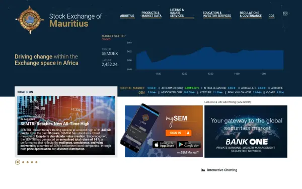 www.stockexchangeofmauritius.com