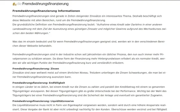 www.die-fremdwaehrungsfinanzierung.de