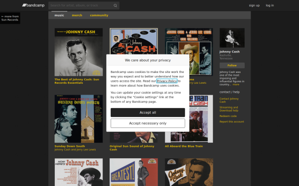 johnnycash.bandcamp.com