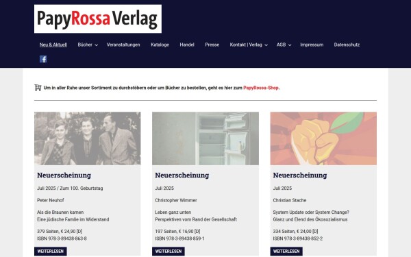 www.papyrossa.de