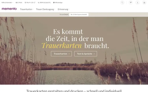 memento-trauerkarten.de