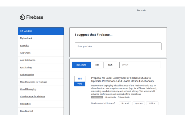 firebase.uservoice.com