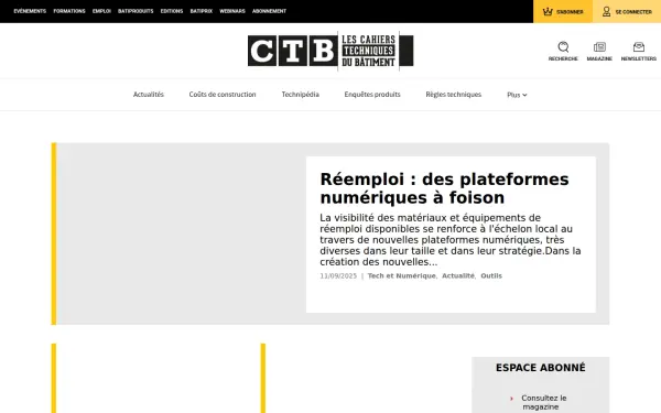 www.cahiers-techniques-batiment.fr