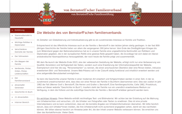 www.vonbernstorff.net