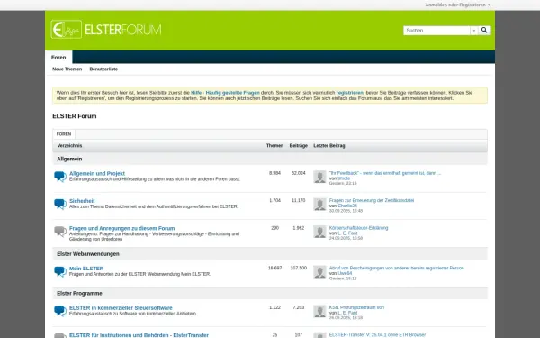forum.elster.de