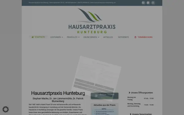 www.hausarztpraxis-hunteburg.de