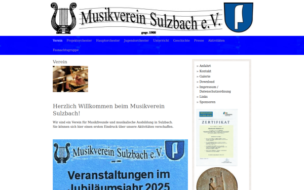 musikvereinsulzbach.de