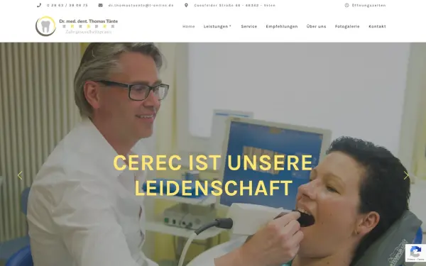 www.zahnarztvelen.de