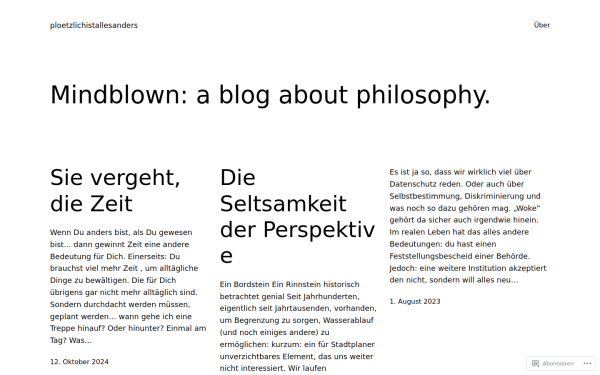 ploetzlichistallesanders.com