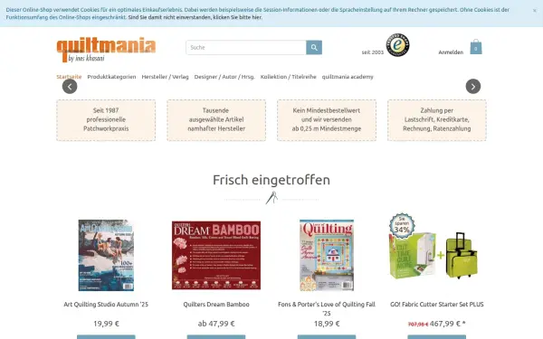 www.quiltmania.de