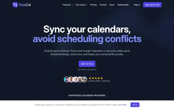 www.onecal.io