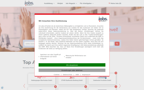 jobs.infranken.de
