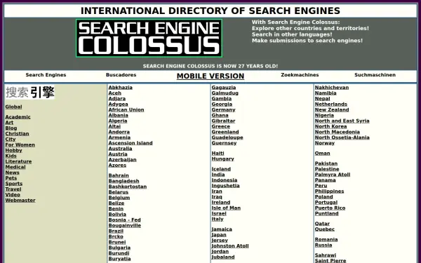 www.searchenginecolossus.com