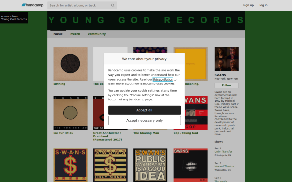 swans.bandcamp.com