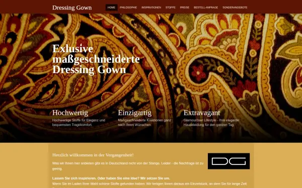 www.dressinggown.de