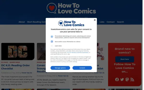 www.howtolovecomics.com