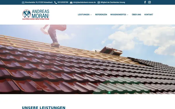 www.dachdeckerei-moran.de