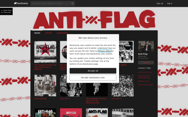 anti-flag.bandcamp.com