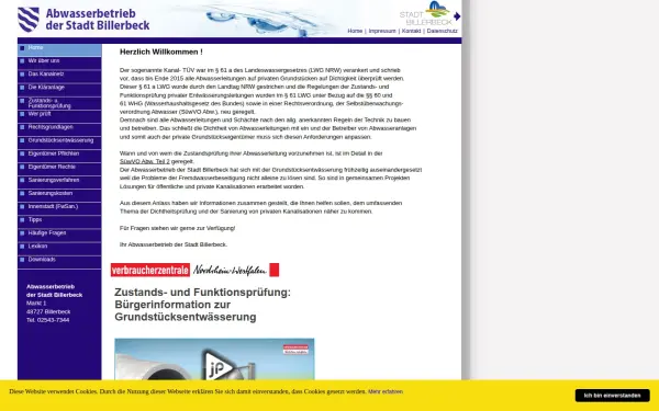 abwasserbetrieb-billerbeck.de