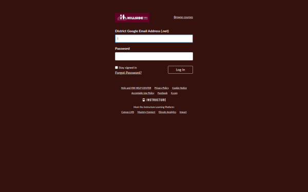 hillside.instructure.com