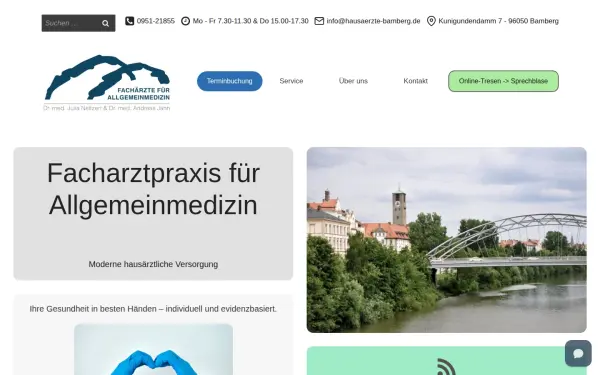 hausaerztebamberg.de