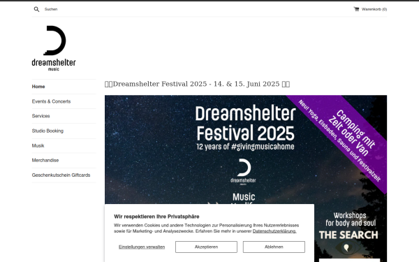shop.dreamsheltermusic.com