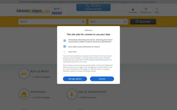 de.kleinanzeigen.com