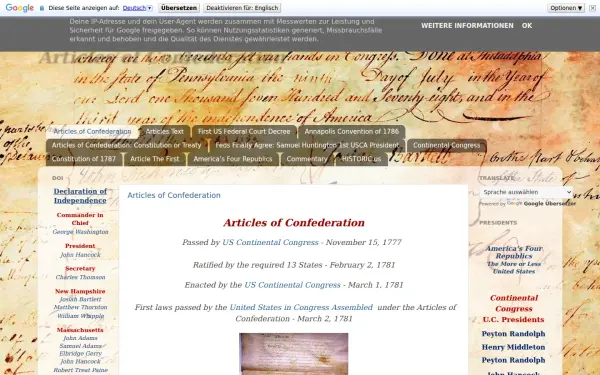 www.articlesofconfederation.com