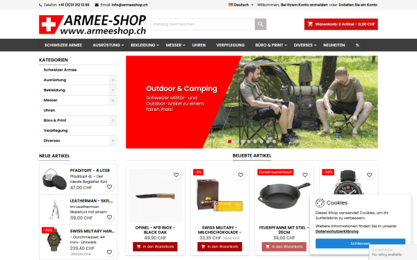 www.armeeshop.ch