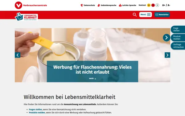 www.lebensmittelklarheit.de