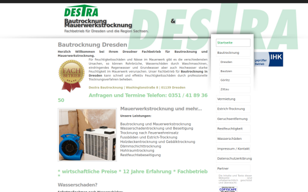 www.destra-bautrocknung.de