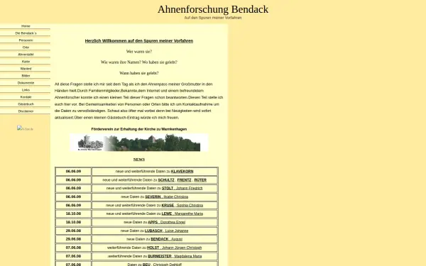 ahnenforschung-bendack.de