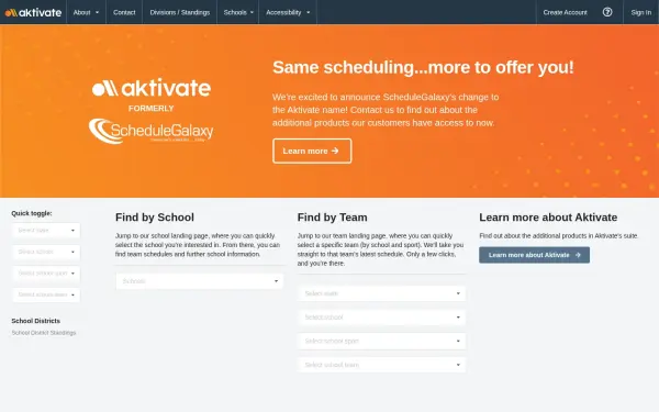 www.schedulegalaxy.com