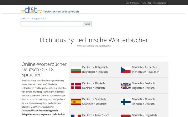 www.dictindustry.de
